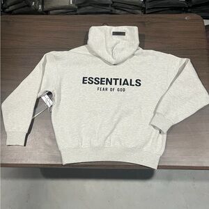Fear of God Essentials Light Gray Sweatshirt